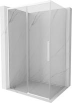 Mexen Rox stumdomos dušo durys 150 x 90 cm, skaidrios, baltos - 8C2-150-090-20-00