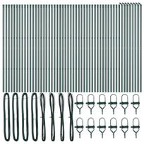 vidaXL Tvorelės stulpas 52 pcs Žalia 3,2 x 3,2 x 210 cm