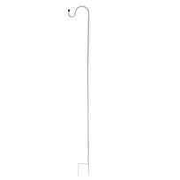 Metalinis žibinto laikiklis, 96 cm, baltos spalvos