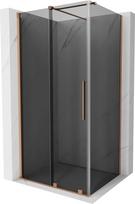 Mexen Velar 120 x 80 cm stumdoma dušo kabina, grafito spalvos, šlifuota varis - 871-120-080-41-65