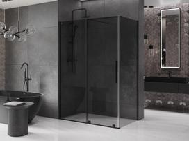 Mexen Velar stumdomas dušo kabina 140 x 75 cm, grafitas, juoda - 871-140-075-41-70