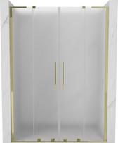 Mexen Velar L Duo stumdomos dušo durys 140 cm, matinės, auksinės - 871-140-003-32-50