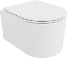 Mexen Sofia Rimless Tornado WC dubuo su lėtai nusileidžiančiu plonu dangčiu, duroplastikas, blizgi balta - 30540400T