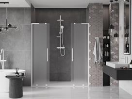Mexen Velar L Duo stumdomos dušo durys 170 cm, matinės, baltos - 871-170-003-32-20