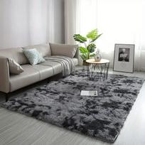 Pilkas gradientinis aksominis kilimas, 150 * 200 cm / 59 * 78,74 colio / sz9