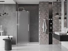 Mexen Velar stumdomos dušo durys 160 cm, matinės, baltos - 871-160-000-31-20