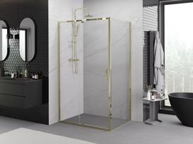 Mexen Exo stacionarios dušo kabina 155 x 95 cm, permatoma, auksinė - 819-155-095-50-00