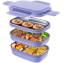 Suduojama bento dėžutė, 3 skyreliai, minimalistiška, šiltnamio drėgmės atsparus, darbui