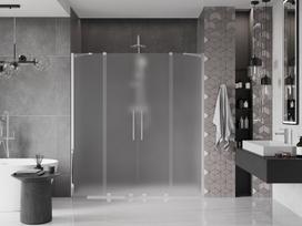 Mexen Velar Duo stumdomos dušo durys 200 cm, matinės, chromas - 871-200-000-32-01