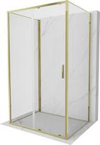 Mexen Exo-3S trijų sienų stumdomas dušo kabinas 115 x 80 cm, skaidrus, auksinis - 8151-115-080-50-00-3S
