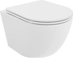 Mexen Lena WC dubuo be ratlankio Tornado su lėtai užsiveriančiu slim dangčiu, duroplastikas, baltas blizgus - 30220300T, 49x36x34