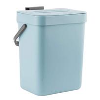 Mažas komposto krepšys su dangčiu, 3L, mėlynas, be kvapo, kabinamas