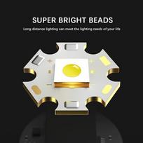 LED prožektorius su USB įkrovimu, Su 18650 baterija