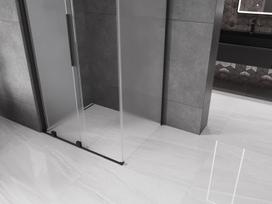 Mexen Velar 110 x 90 cm stumdomos dušo kabinos, matinės, juodos - 871-110-090-31-70