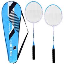 Raketės Badmintono raketės + dėklas Rinkinys mėlynas arba rožinis SP0826