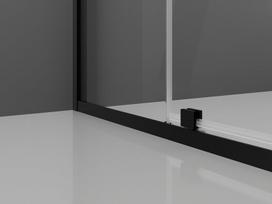 Mexen Exo varstoma dušo kabina 150 x 100 cm, skaidri, juoda - 819-150-100-70-00