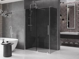 Mexen Velar stumdomosios dušo kabinos 150 x 85 cm, grafitas, chromas - 871-150-085-41-01
