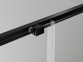 Mexen Exo stiklinė dušo kabina 130 x 90 cm, skaidri, juoda - 8151-130-090-70-00