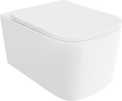 Mexen Vivo WC dubuo Rimless Tornado su lėtai nusileidžiančiu dangčiu, plonas, duroplastikas, blizgi balta - 30610200T, 55,5x37x33,5 cm