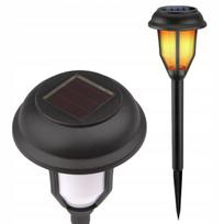 Led saulės šviesos lauko žibintas, imituojantis ugnį, 3000k, Ip44