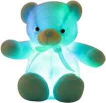 Pliušinis žaislas, LED meškiukas, mėlynas, 30 cm