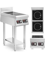 Atskirai pastatoma 2 degiklių indukcinė viryklė 400 V 2 x 3500 W