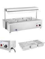 Bain marie laisvai pastatomas vandens šildytuvas su čiaupu 6 x GN 150mm 55L Royal Catering