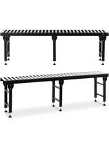 Tiektuvo transportavimo ritininis stalas 30 rulonų iki 400 kg 300 x 51 x 96 cm