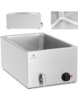 Bain marie elektrinis šildytuvas su čiaupu GN 1/1 konteineriams 600 W