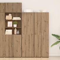 vidaXL Aukštas spintelė 2 pcs Amatininkų ąžuolas 50 x 42,5 x 185 cm