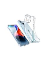Skaidrus apsauginis gelio dėklas skirtas iPhone 14 Plus su sustiprintais kampais