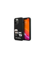 Karl Lagerfeld Silikoninis Karl&Choupette dėklas skirtas iPhone 13 Pro / iPhone 13 - juodas