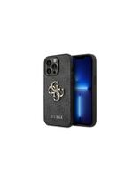 Guess 4G Big Metal Logo dėklas, skirtas iPhone 14 Pro - pilkas