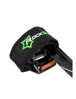 Rockbros GZT1001 dviračio pedalų dirželiai - juodi