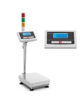 Sandėlio platforminės svarstyklės su LCD šviesos signalų stulpeliu 30 kg / 0,001 kg