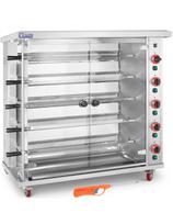 Dujinė kepsninė 25 vištoms, 5 iešmeliai, propanas-butanas, 25 kW