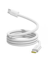 USB-C 100W 1m pintas magnetinis kabelis – baltas
