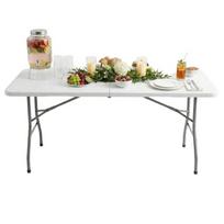 Sulankstomas kateringo stalas FUNFIT GARDEN 180 cm (balta 4 cm storio stalviršis)