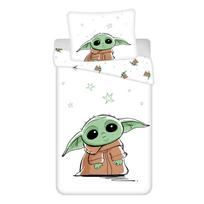 Viengulė vaikiška patalynė iš medvilnės 140x200 cm Star Wars Baby Yoda – Jerry Fabrics