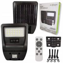 Saulės gatvės šviestuvas Ecolight 50w 800lm su judesio davikliu Ip65