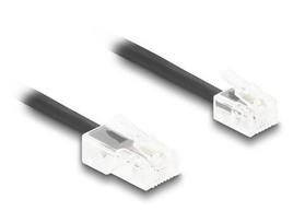 Delock RJ11 spiral cable to RJ45 straight cable, 2 meters, shielded.