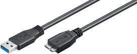 MicroConnect USB 3.2 Gen 1  A-B Micro 5m  M-M triple shielded, black