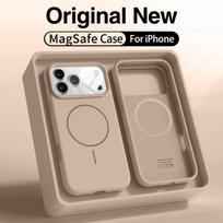 Magnetic Original Liquid Silicone Case For iPhone 12 13 14 15 16 17 Pro Max For Magsafe Cases For iPhone 17 Air Phone Back Cover iPhone 15