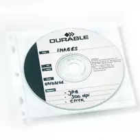 Durable Kabatas CD/DVD discs, transparent, 10 pcs./pack.