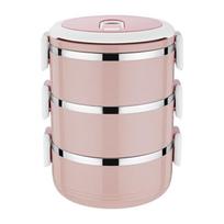 ADNENY 3-Layer Stainless Steel Lunch Box