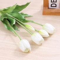 5pcs Silicone Tulip Artificial Flowers Real Touch Fake Flower Bouquet Wedding Decoration Flower for Home Garden Christmas Decor