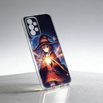 Megumin-n Anime KonoSubaS-S Phone Case For Samsung S25,S24,S21,S22,S23,S30,Ultra,S20,Plus,Fe Transparent Cover Samsung S225G