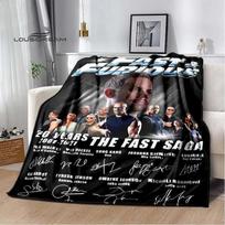 Movie Fast & Furious Flannel Blanket Racing Car Home Decoration Fluffy blanket  Bedroom Bed Sofa Travel Camping thermal blanke 100cmx150cm