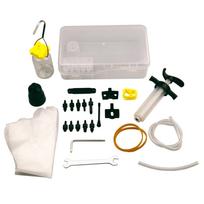 Bicycle Disc Brake Bleed Kit - All-in-One Hydraulic Tool Set with Upgraded Metal Connectors for Professional Bike Repair juoda