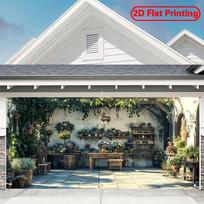 2D Vintage Plant Nursery Backdrop Lush Greenery Photography Background 47.2x31.5inch/120*80cm